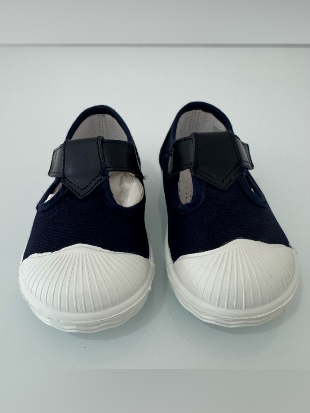 Jacadi Paris Navy and White Baby Shoes, NWOT, US Size 5